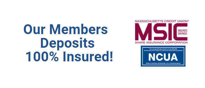 our members deposits 100% insured